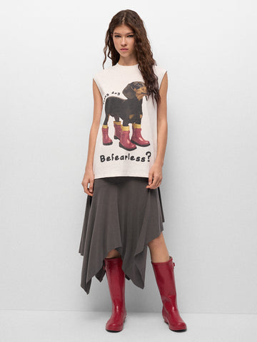 Clocked Out Fringe Flip Skirt – Scholor Grey