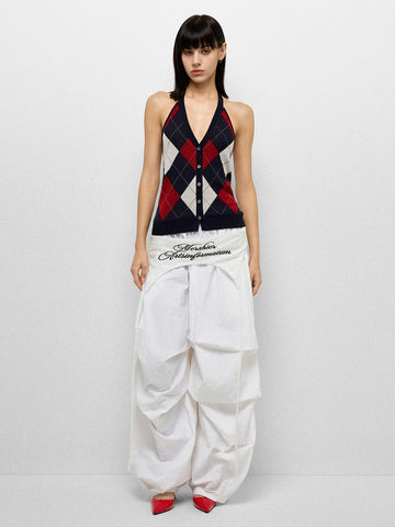Airline Layered Pants - Chalk White