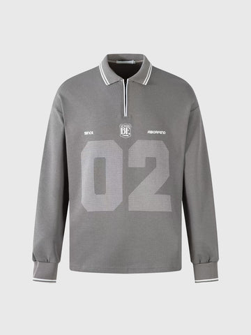 Gallery Bench Polo Sweatshirt – Grey Ash