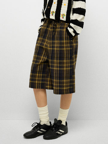 Library Loudmouth Shorts – Yellow Plaid