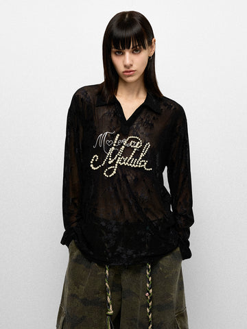 Letter Jam Shirt - Coal Shade