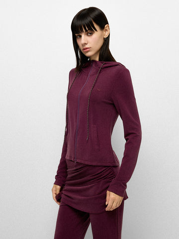 Twilight Silhouette Hoodie – Plum Wine