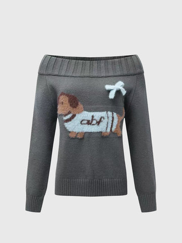 Lazy Pup Knit – Charcoal Grey