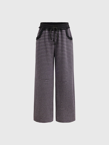 Double Chill Motion Set Pants – Stripe Purple