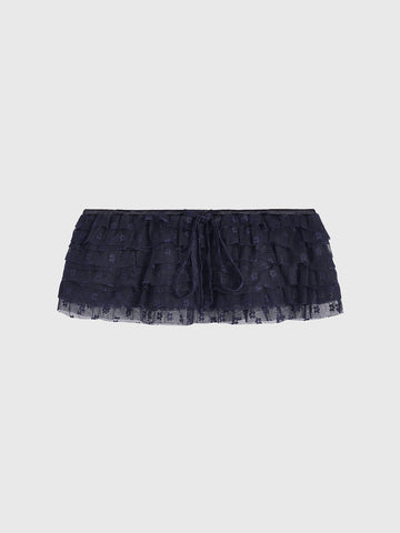 Skirt But Not Really Waistband – Lace Navy