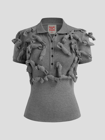 To-Do Bow Tee – Ash Latte
