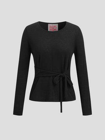 Knot Play Sweater - Office Black