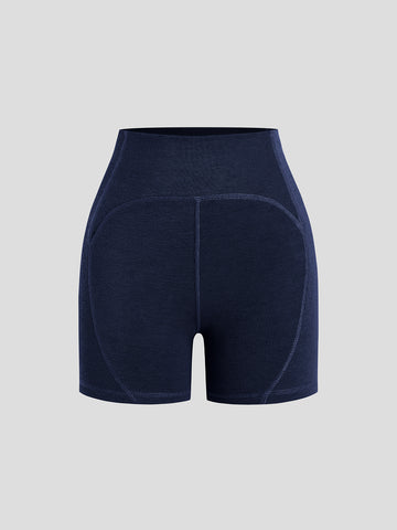 Knit Trail Yoga Shorts - Navy Shadow