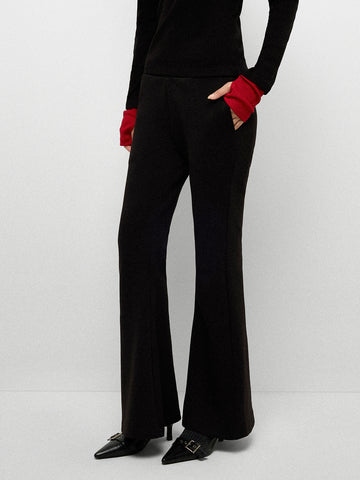 Asana Flow Flare Pants - Midnight Onyx