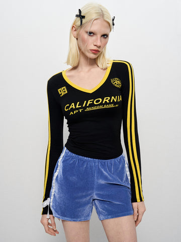 Blokette Cloudy Touch Jersey Sleeve Tee - Black Ink