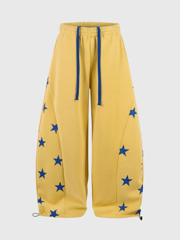 Lucky Skies Jog Pants - Lemon Yellow