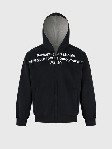 Half Volume Hoodie – Noir Black