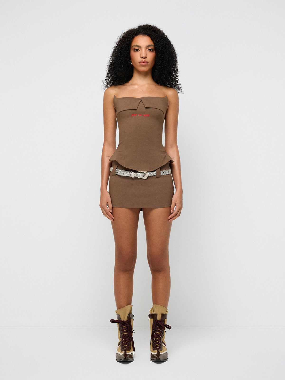Start the Engine Sculpt Tank – Cocoa Brown