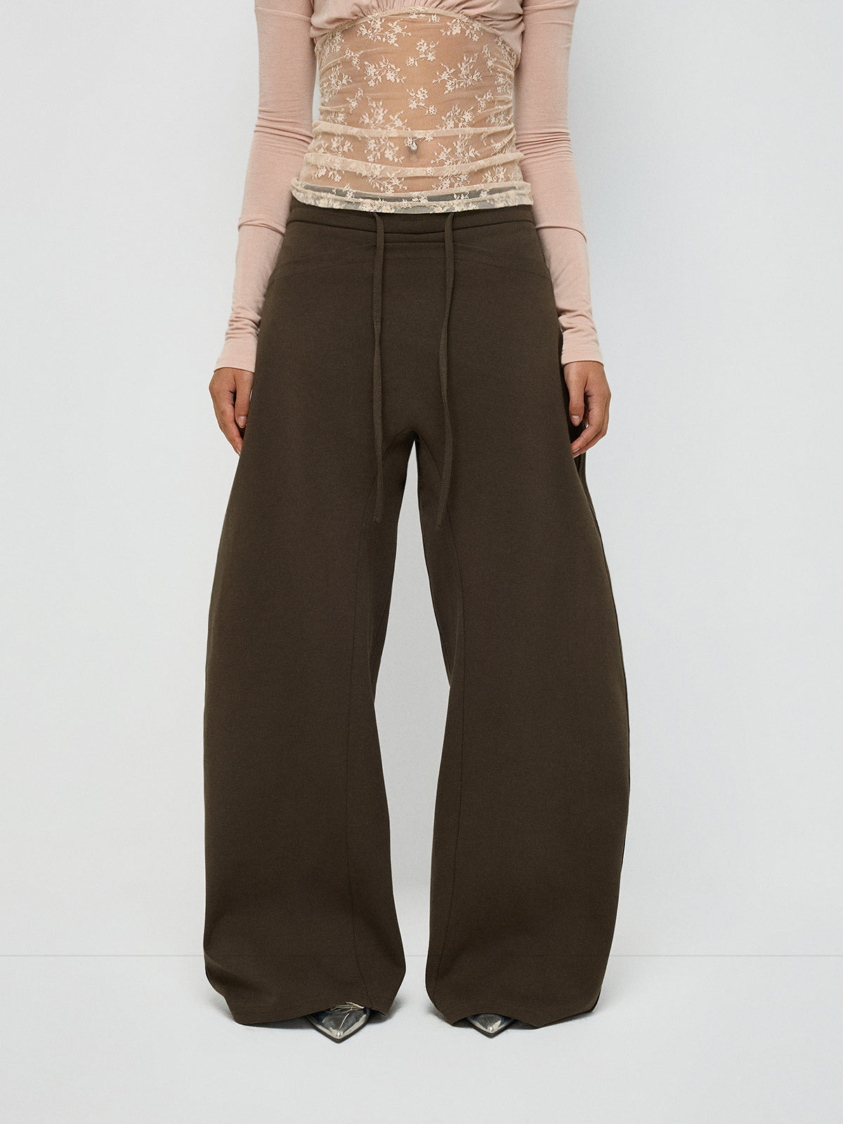 Sideway Yes Barrel Pants – Army Green