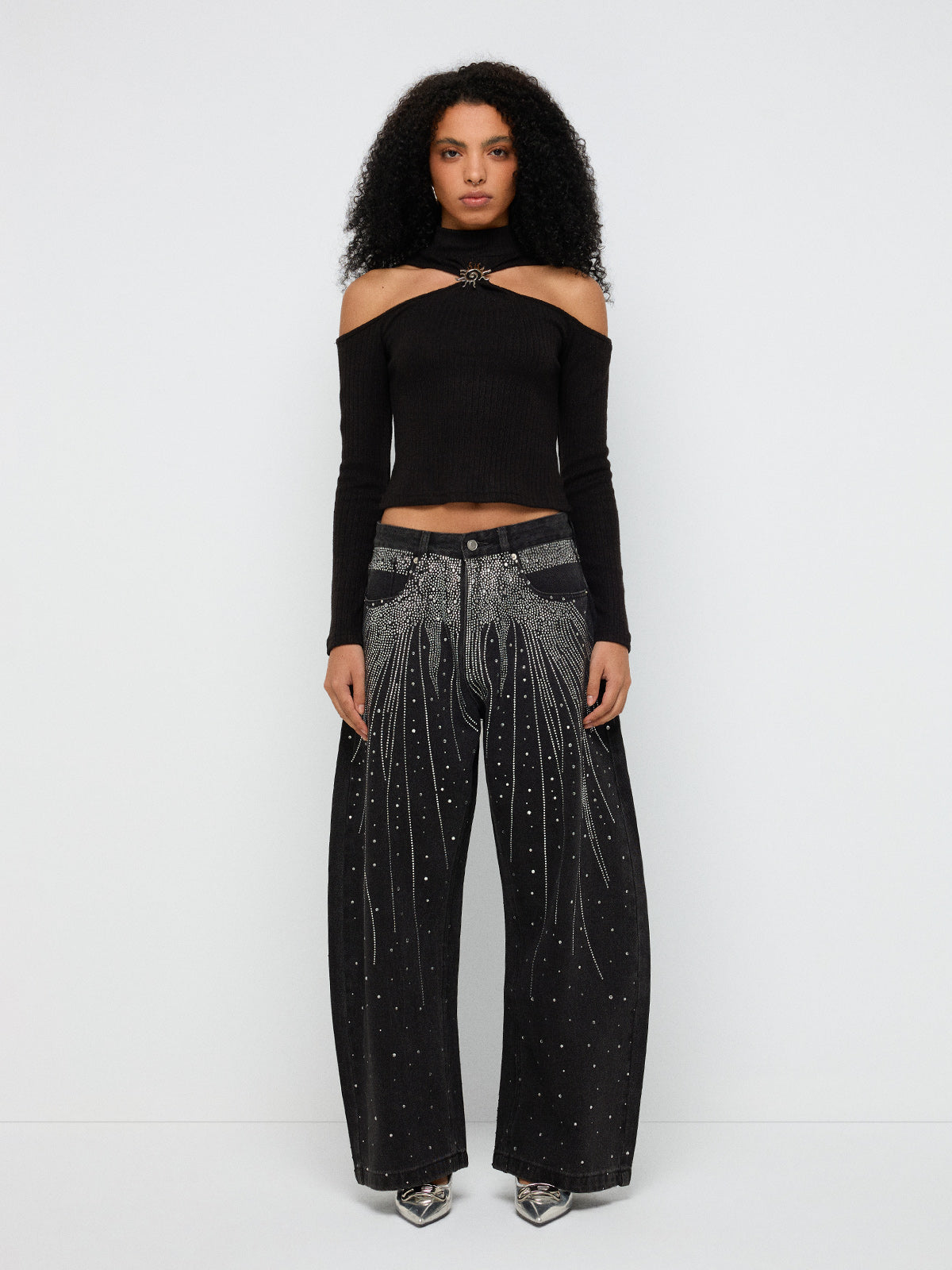 Night Watch Slim Knit Sweater – Ink Black