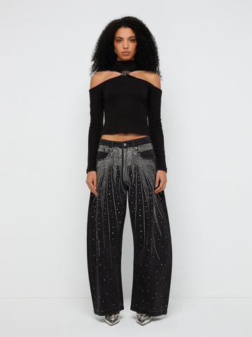 Night Watch Slim Knit Sweater – Ink Black