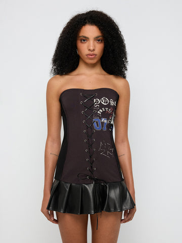 Closed Room Body Pleated Leather Dress – Ink Black