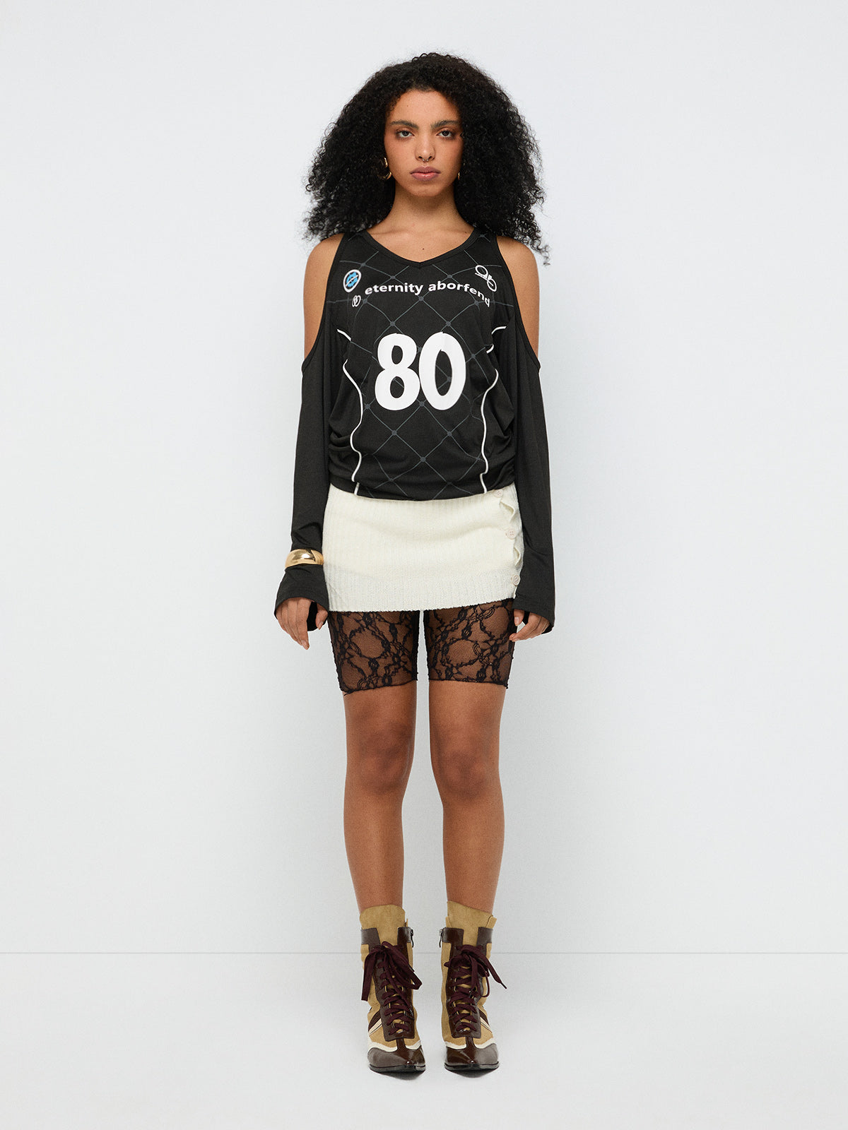 Eighty Cut Varsity Jersey – Charcoal Black