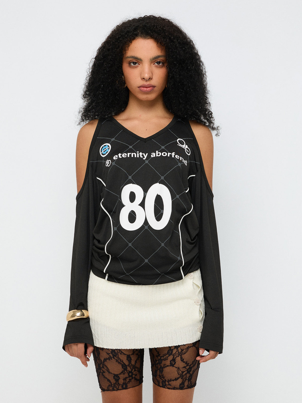 Eighty Cut Varsity Jersey – Charcoal Black