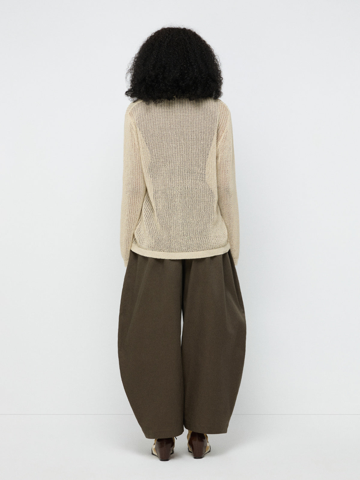 Pearl Touch Knit Cardigan – Oat Beige