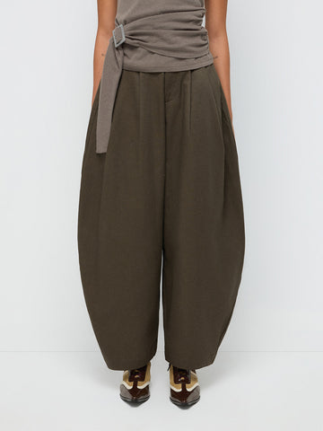 Arc Motion Wide Curve Pants – Olive Ash