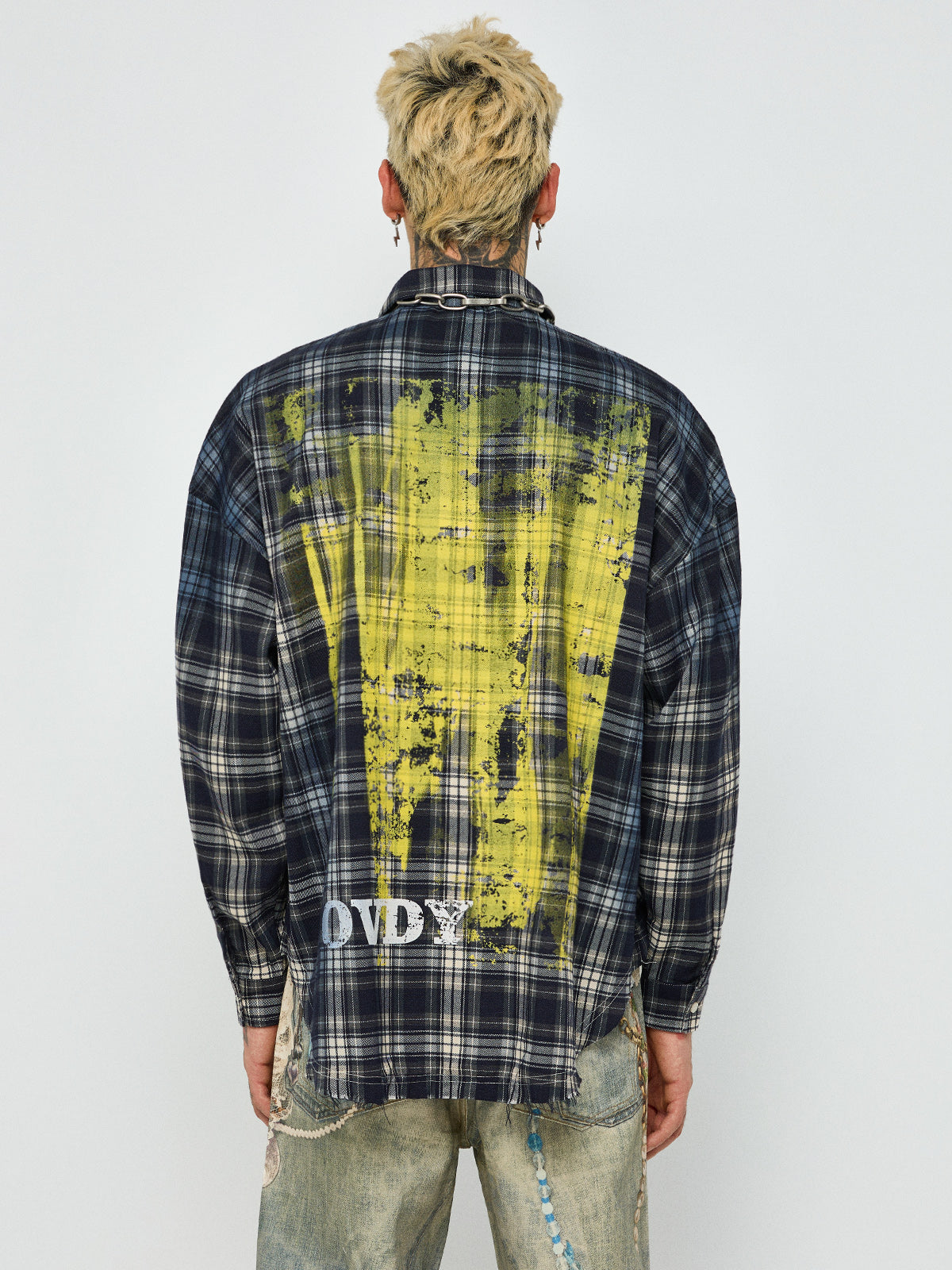 Skipped Class Check Shirt – Black Yellow