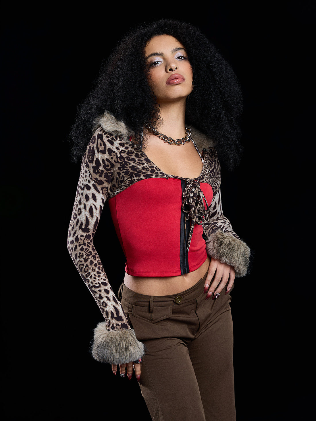 Borrowed Heat Cheetah Jacket – Cocoa Brown