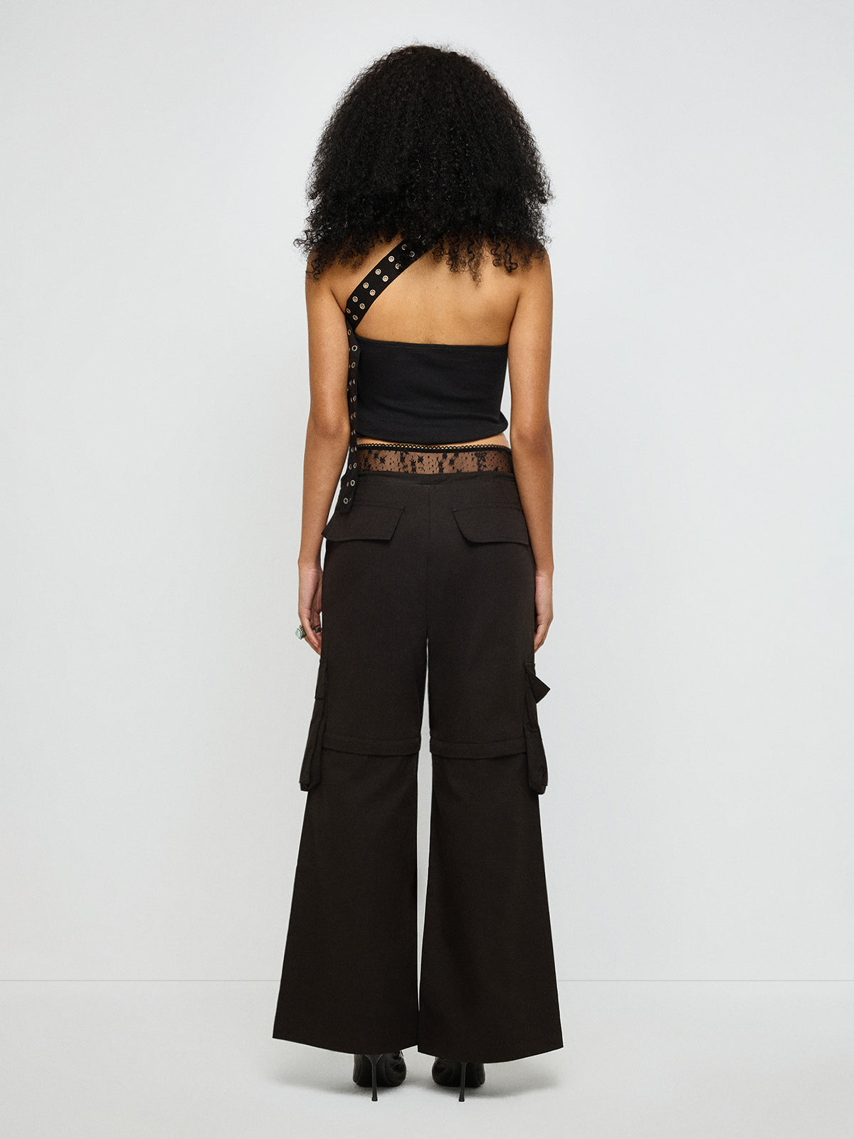 Soft Control Lace Cargo Pants – Cocoa Brown