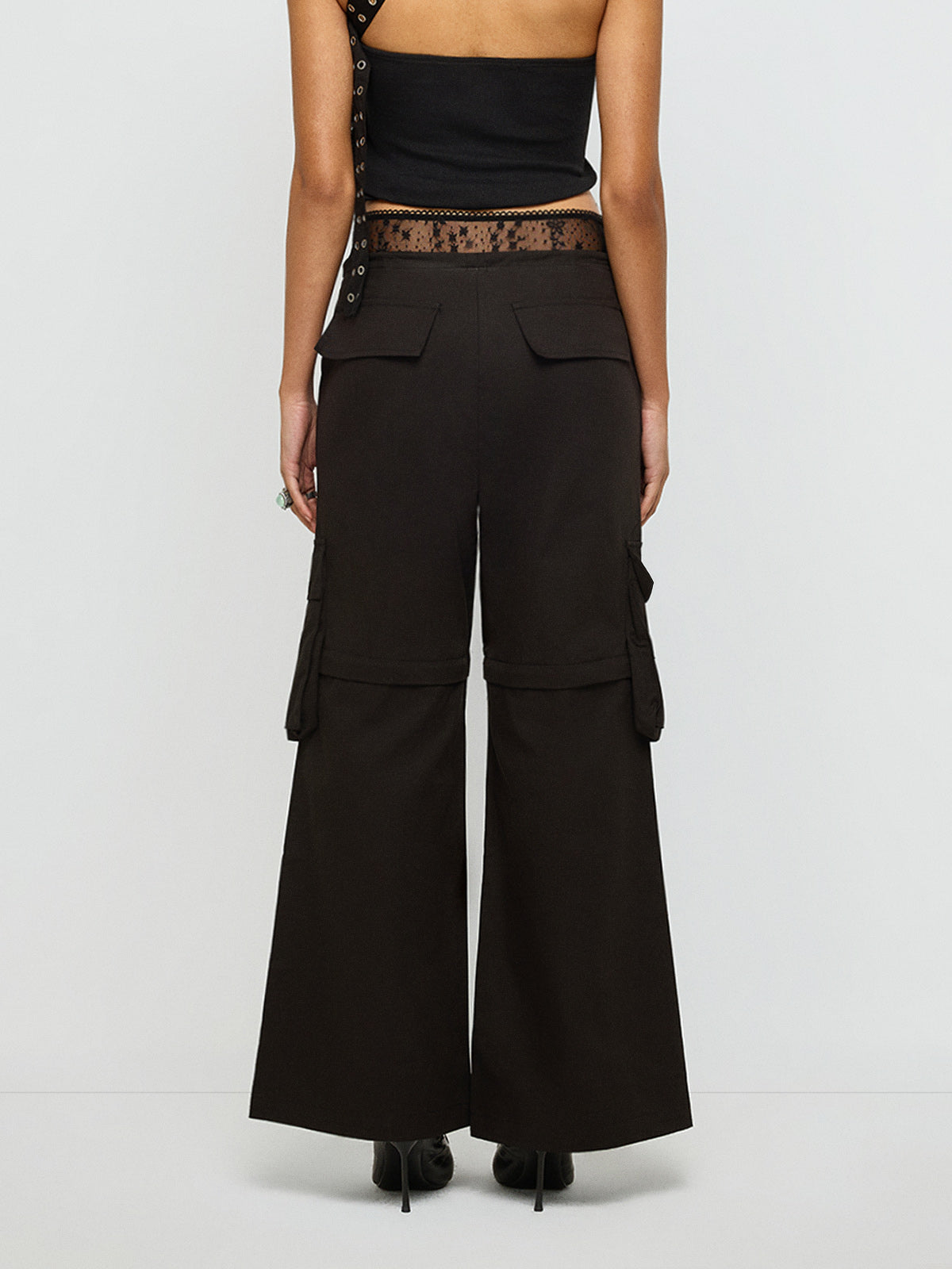 Soft Control Lace Cargo Pants – Cocoa Brown