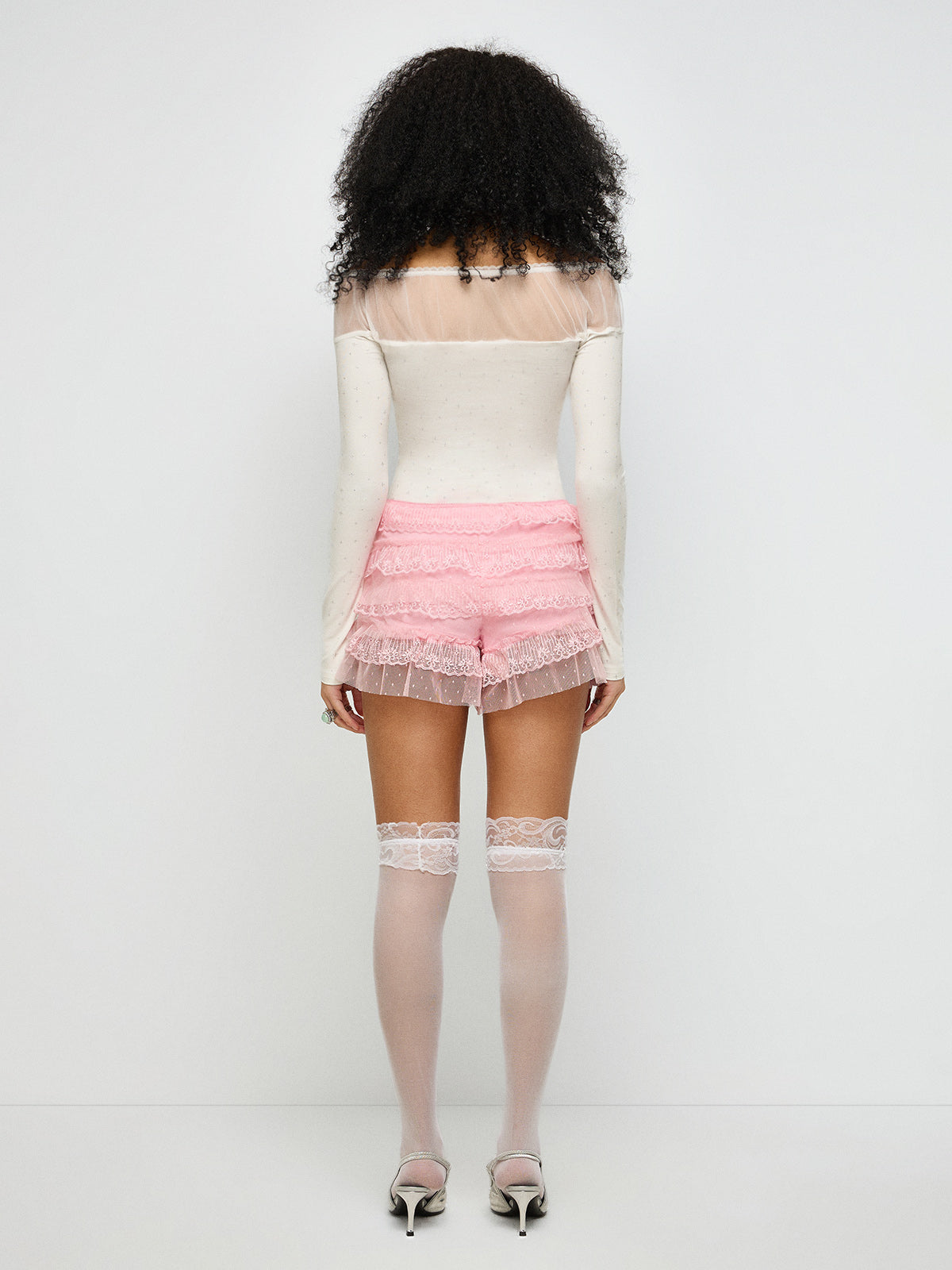 Court Date Lace Skirt – Blush Pink