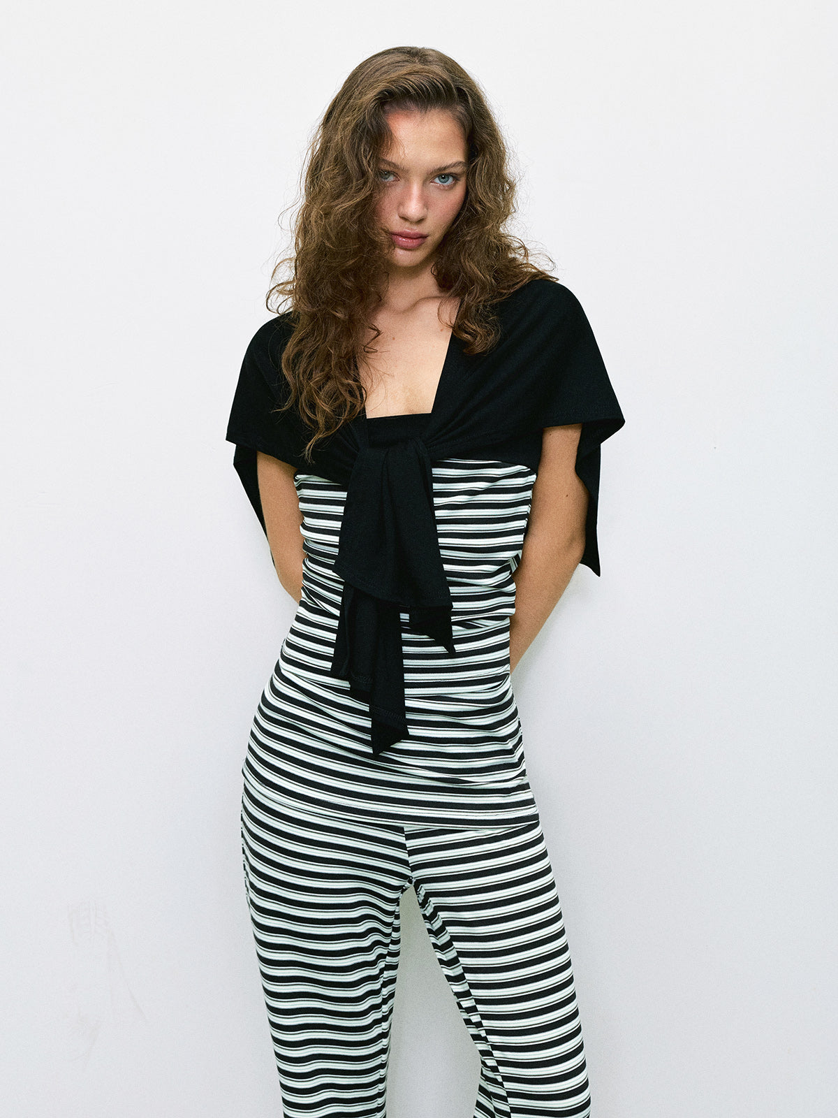Brick Lane Check Plaid Patchwork Jumpsuit Set - Mono