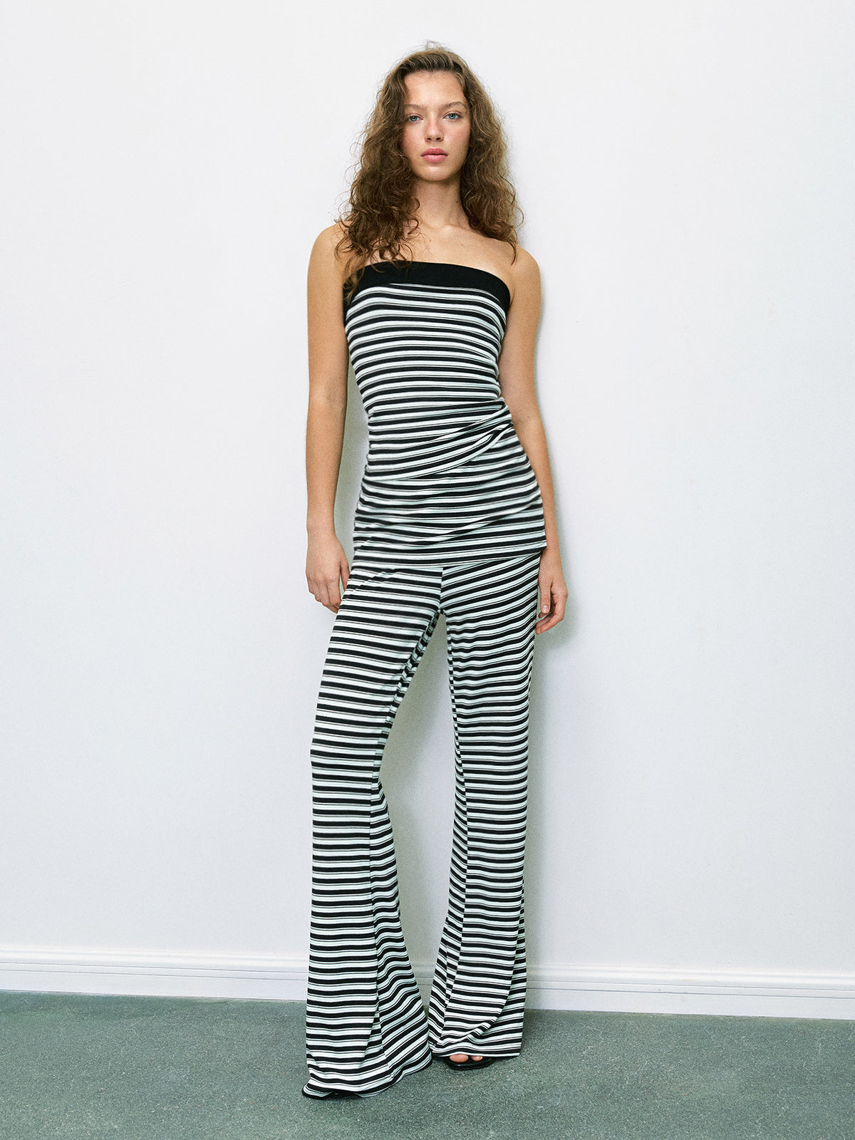 Brick Lane Check Plaid Patchwork Jumpsuit Set - Mono