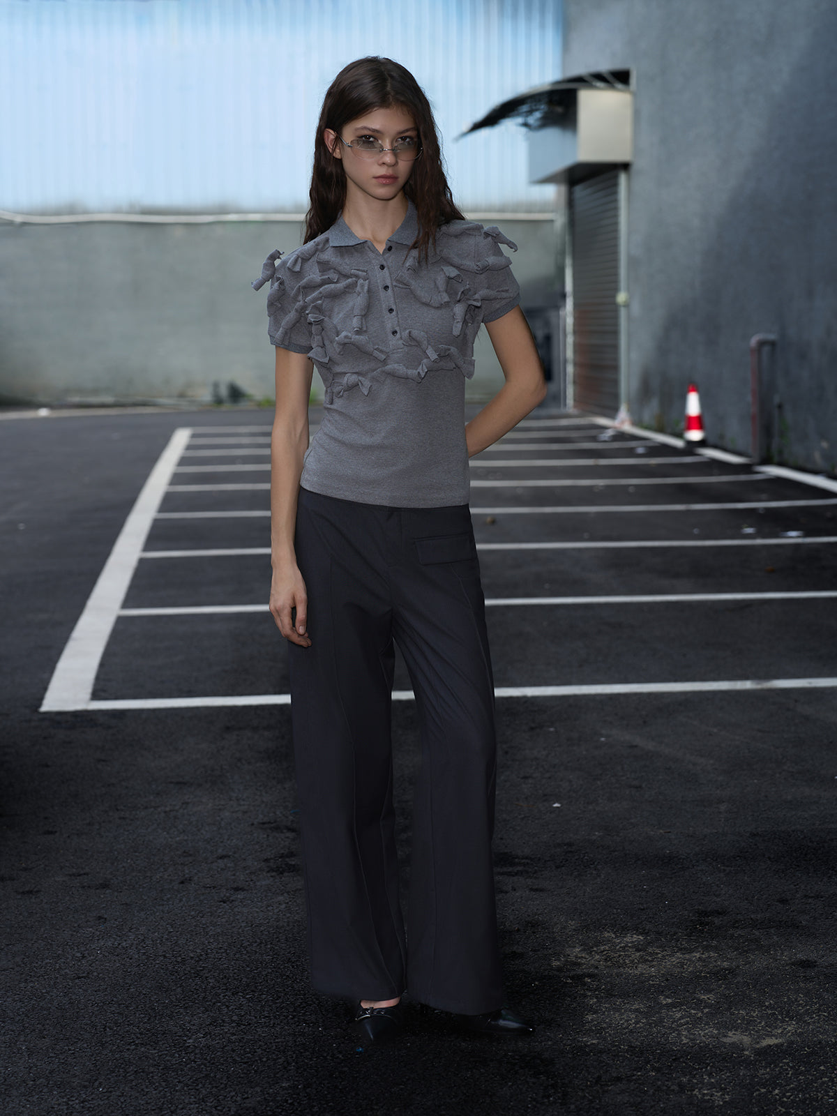 To-Do Bow Tee – Ash Latte