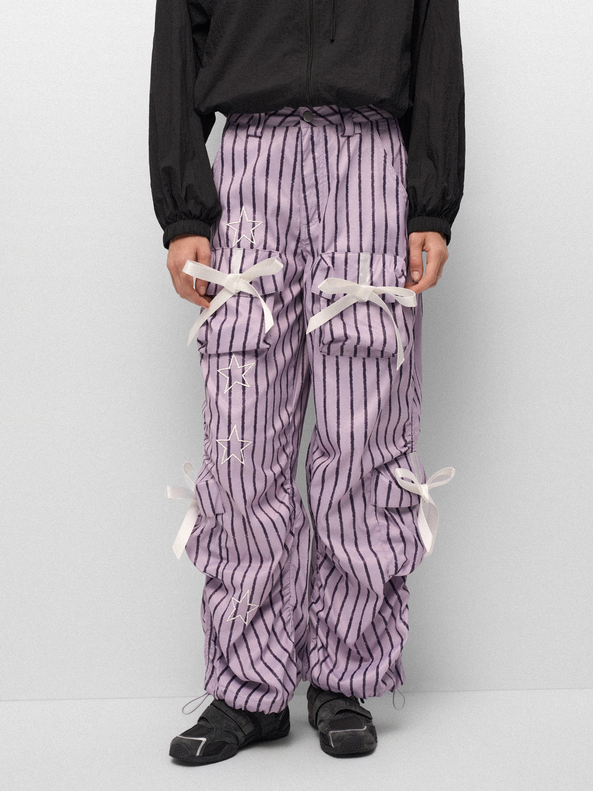 Zig Zag Ribbon Pants – Purple Haze