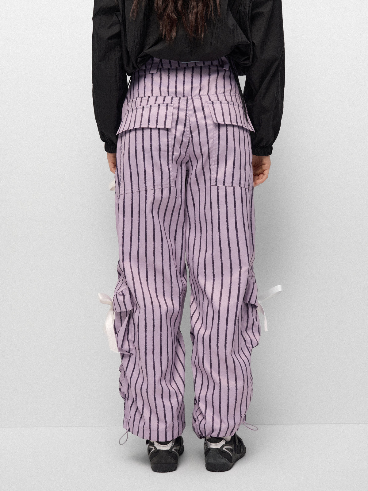 Zig Zag Ribbon Pants – Purple Haze