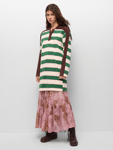 Canteen Stripe Polo Dress – Ivy Cream