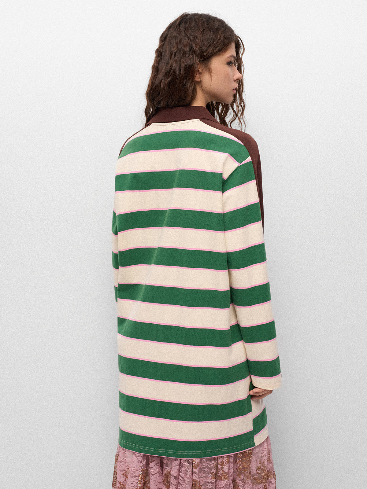 Canteen Stripe Polo Dress – Ivy Cream