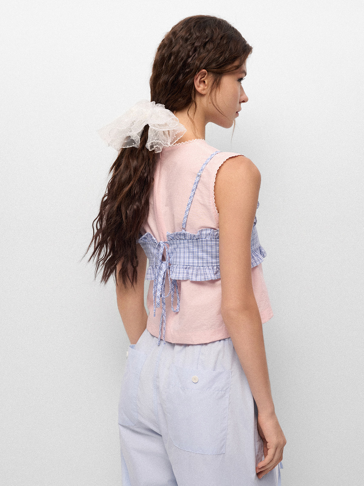 Lunch Break Cami Top – Sky Check