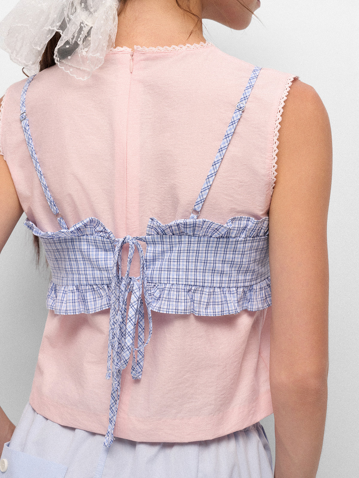 Lunch Break Cami Top – Sky Check