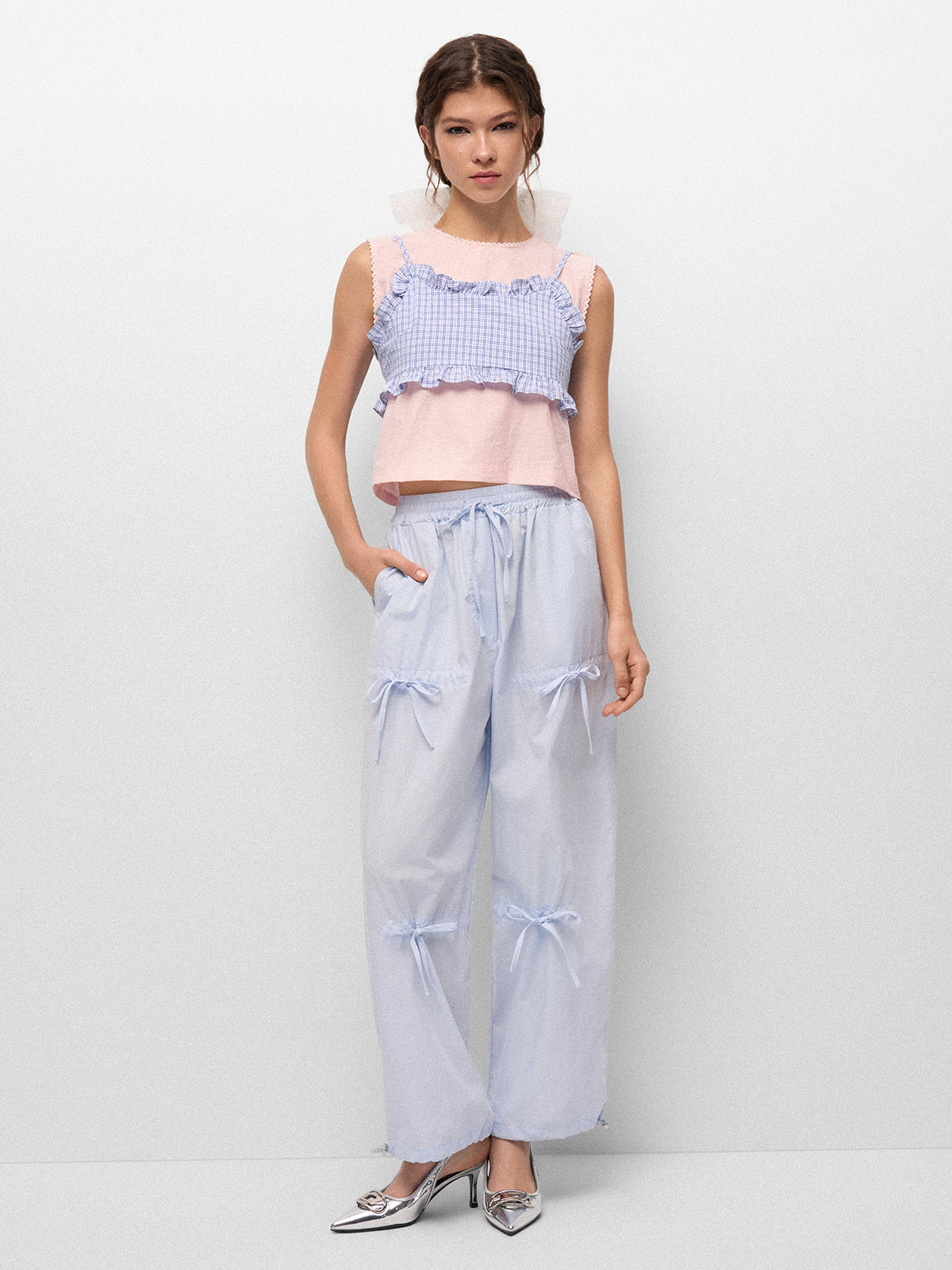 Lunch Break Cami Top – Sky Check