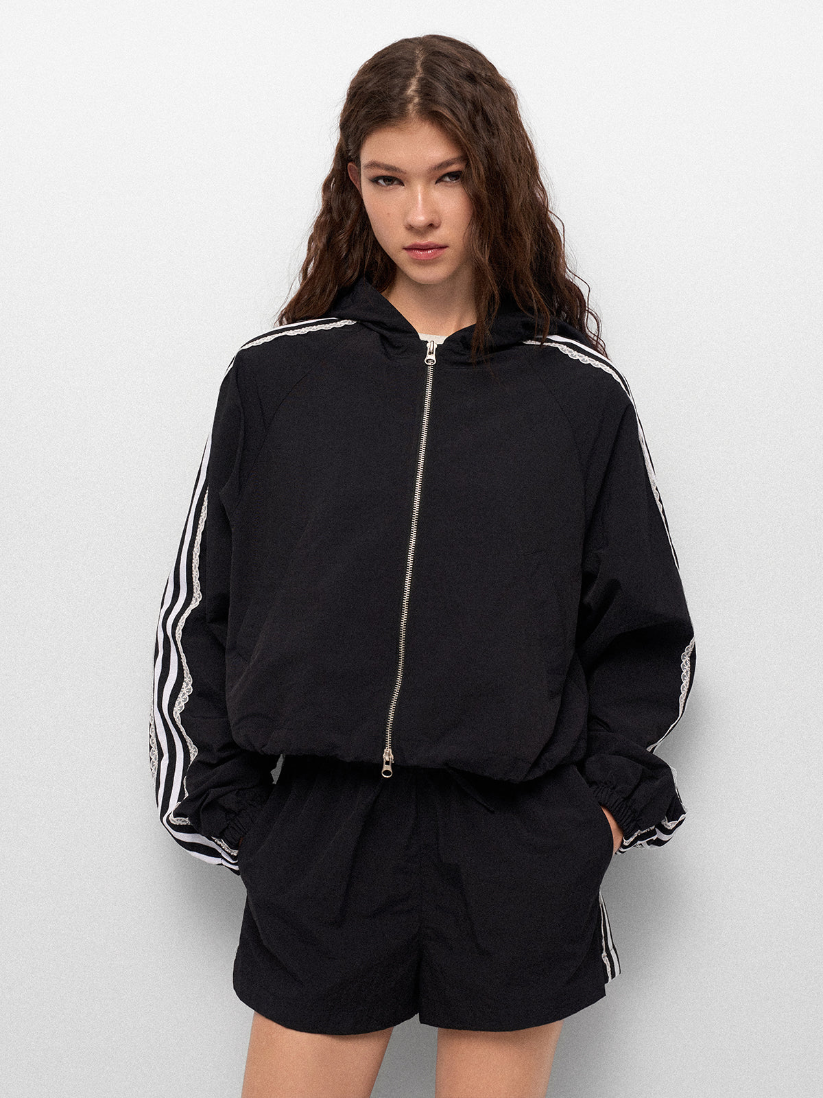 Laced Dash Line Set Jacket – Midnight Court