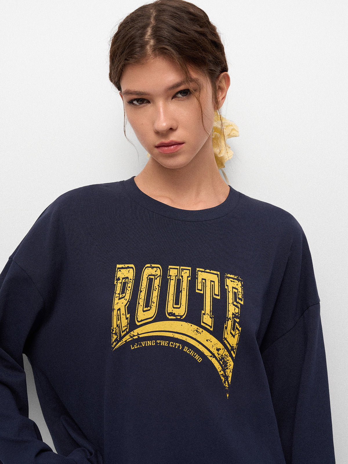 Echo Loop Longsleeve Tee - Midnight Ink