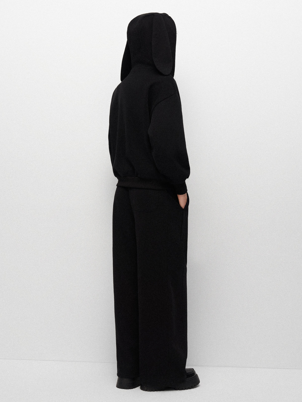 Bunny Luxe Set Zipper Hoodie - Moonlit Shadow