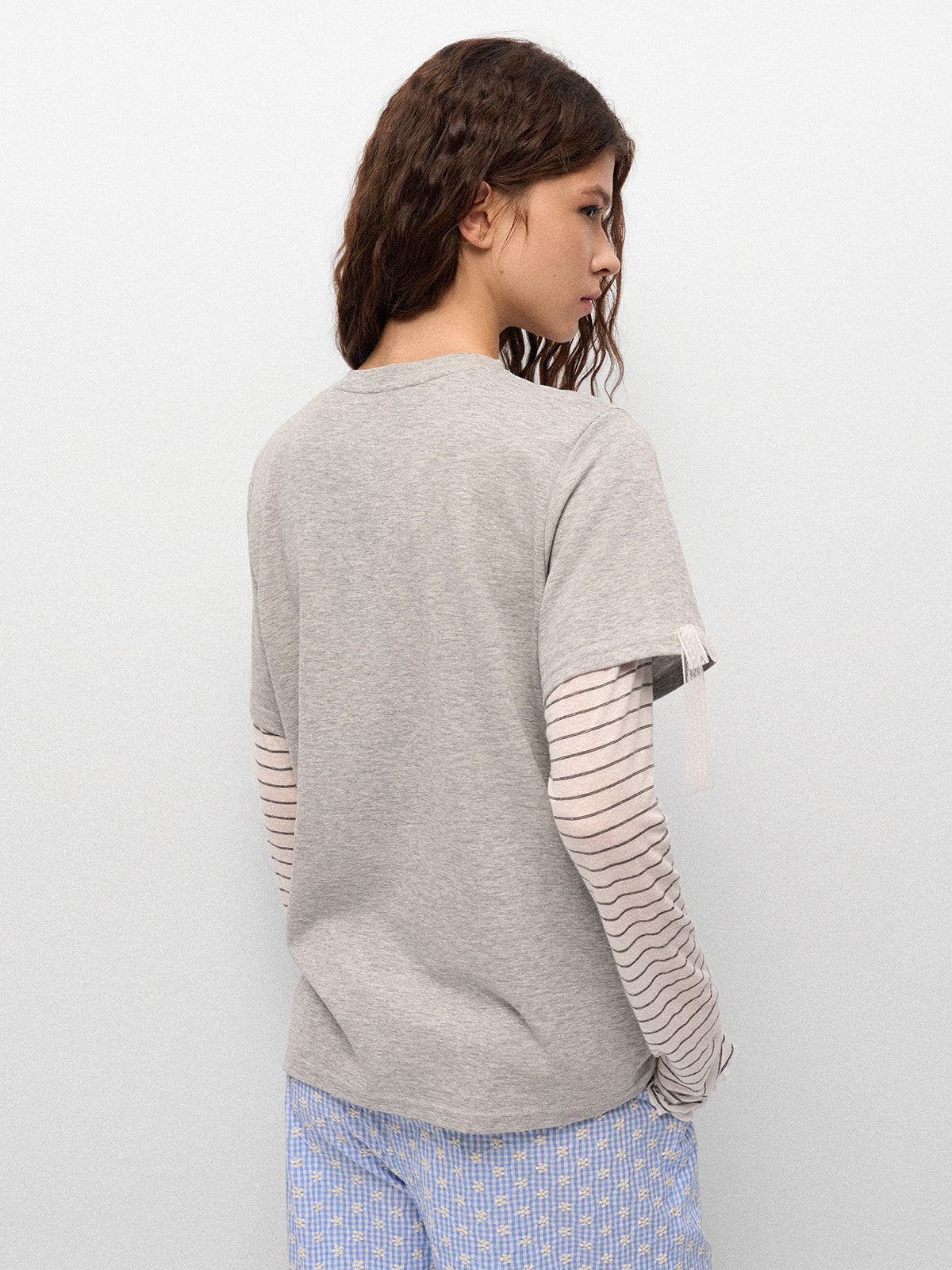 Heartline Static Tee - Heather Gray