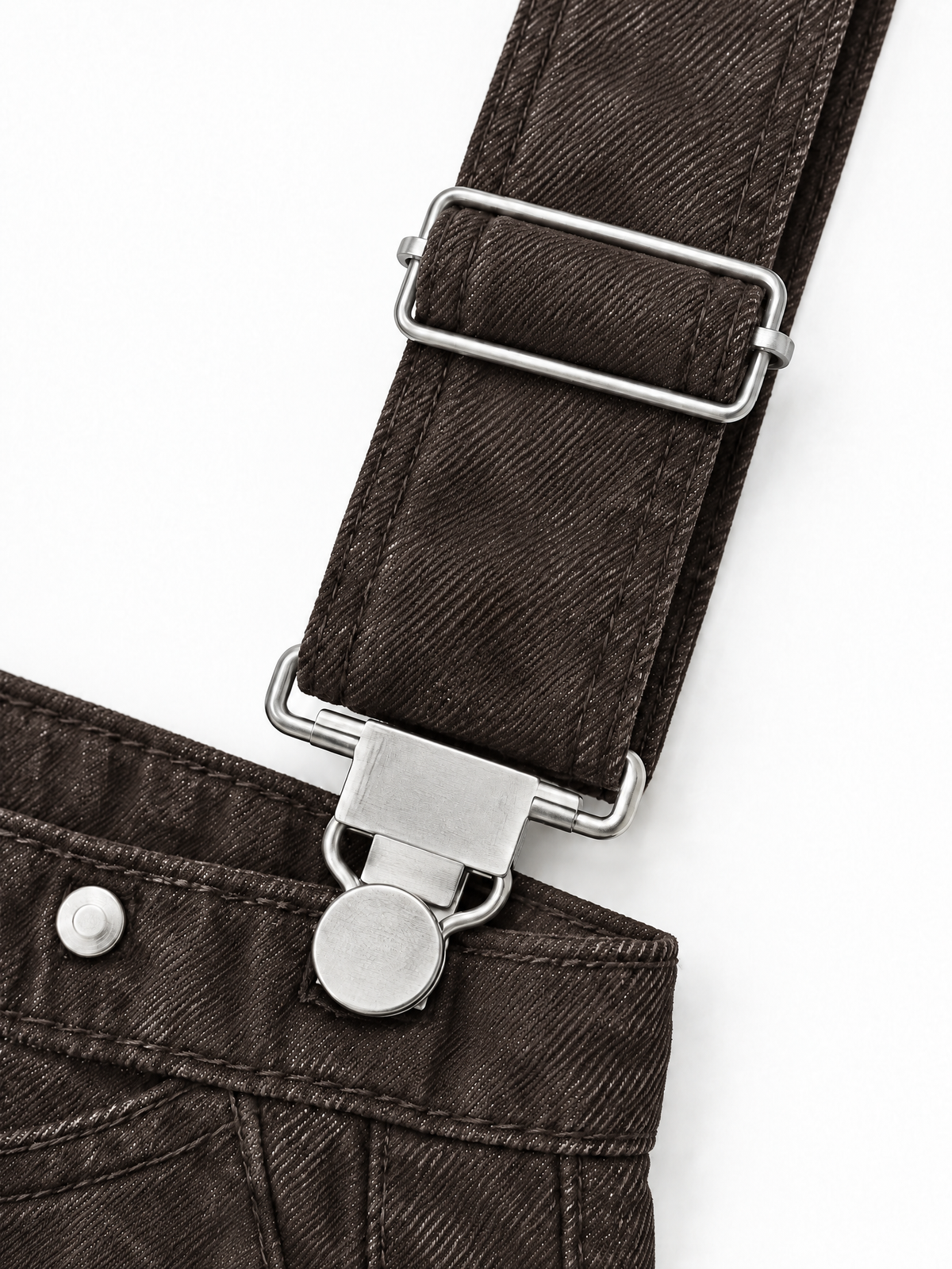 Weekday Outdoor Corduroy Utility Cargo Overalls Maxi Pants - Brown