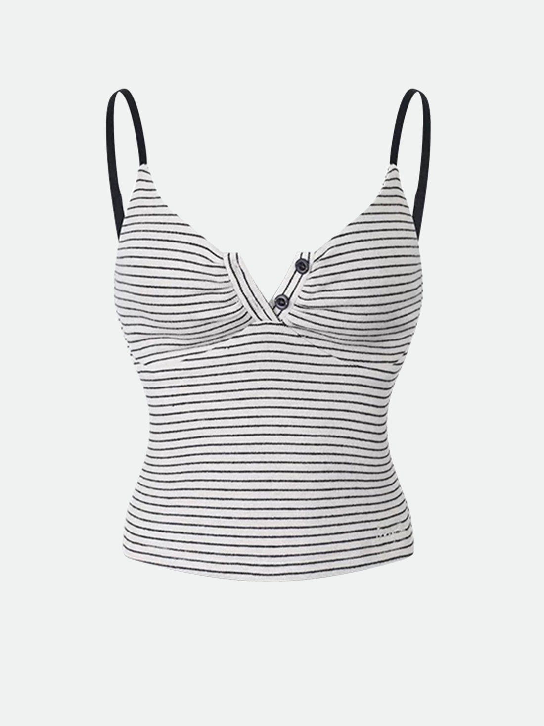 Close Call Stripe Tank – Black White