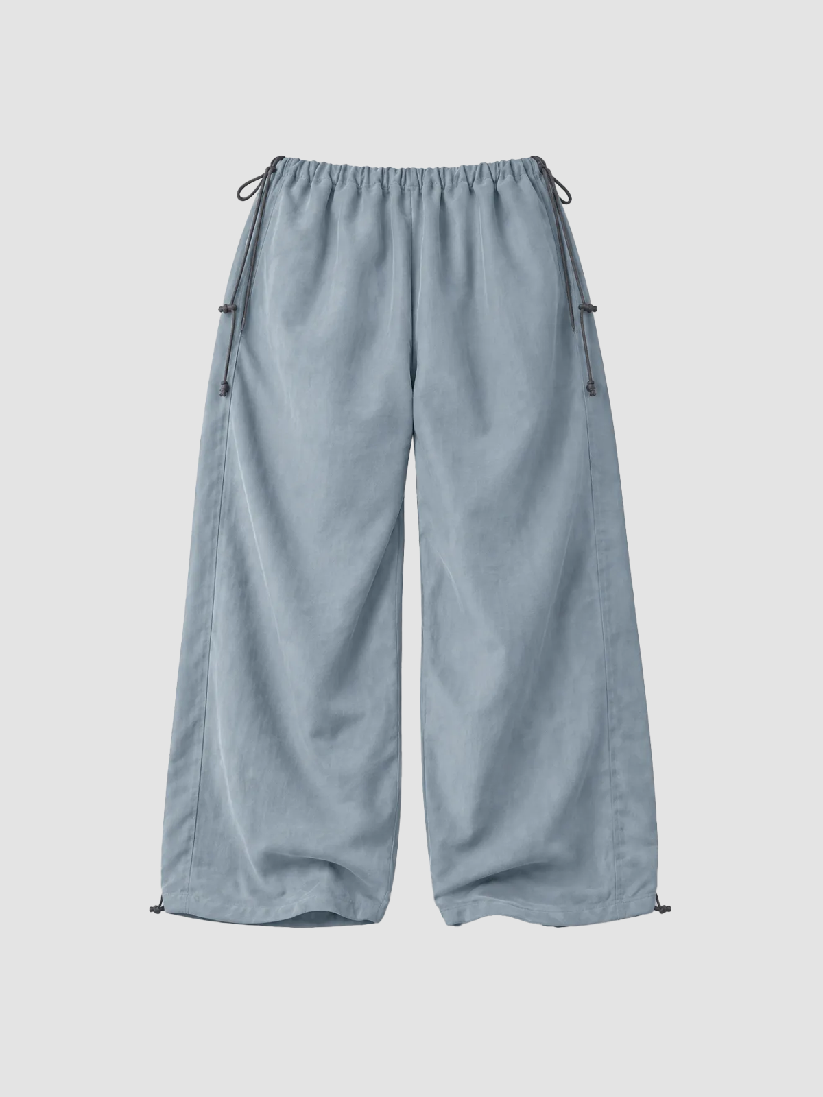Weekday Outdoor Drawstring Hem Relaxed Cargo Maxi Pants - Light Blue