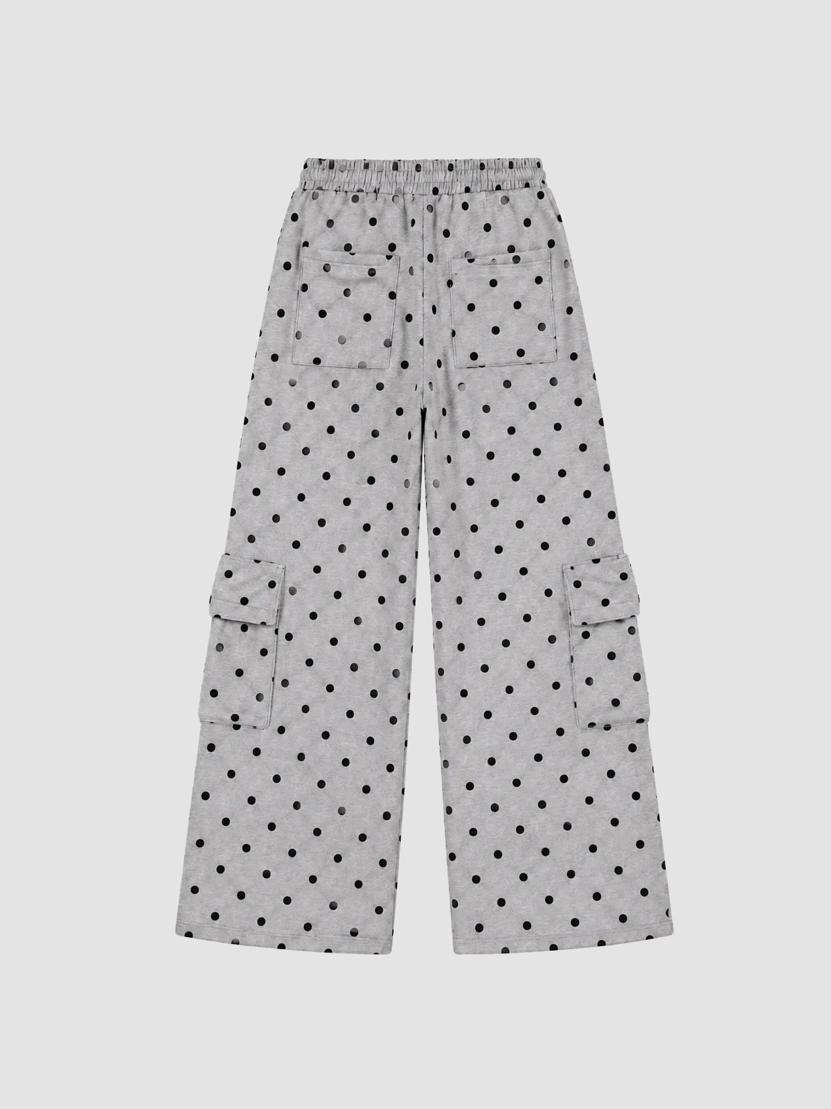 Brick Lane Abstract Graphic Print Wide-Leg Maxi Pants - Black/White