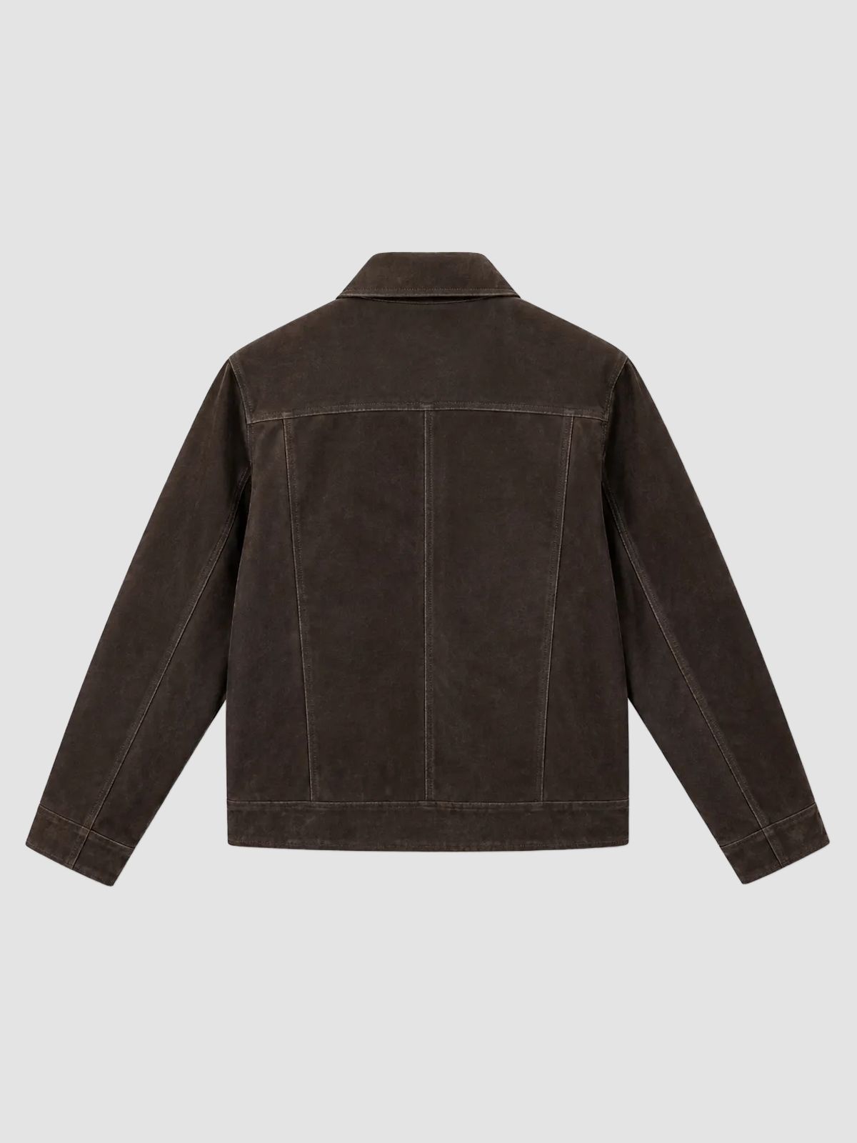 Weekday Outdoor Zip-Up Hooded Utility Windbreaker Jacket - Brown