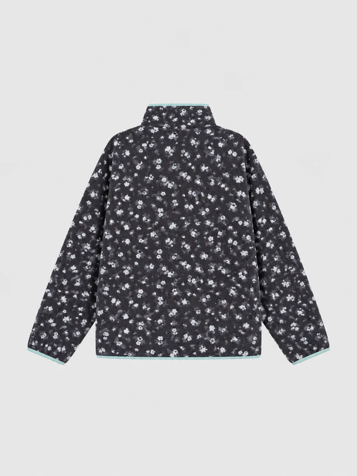 Brick Lane Graphic Print Zip-Up Hooded Jacket - Black